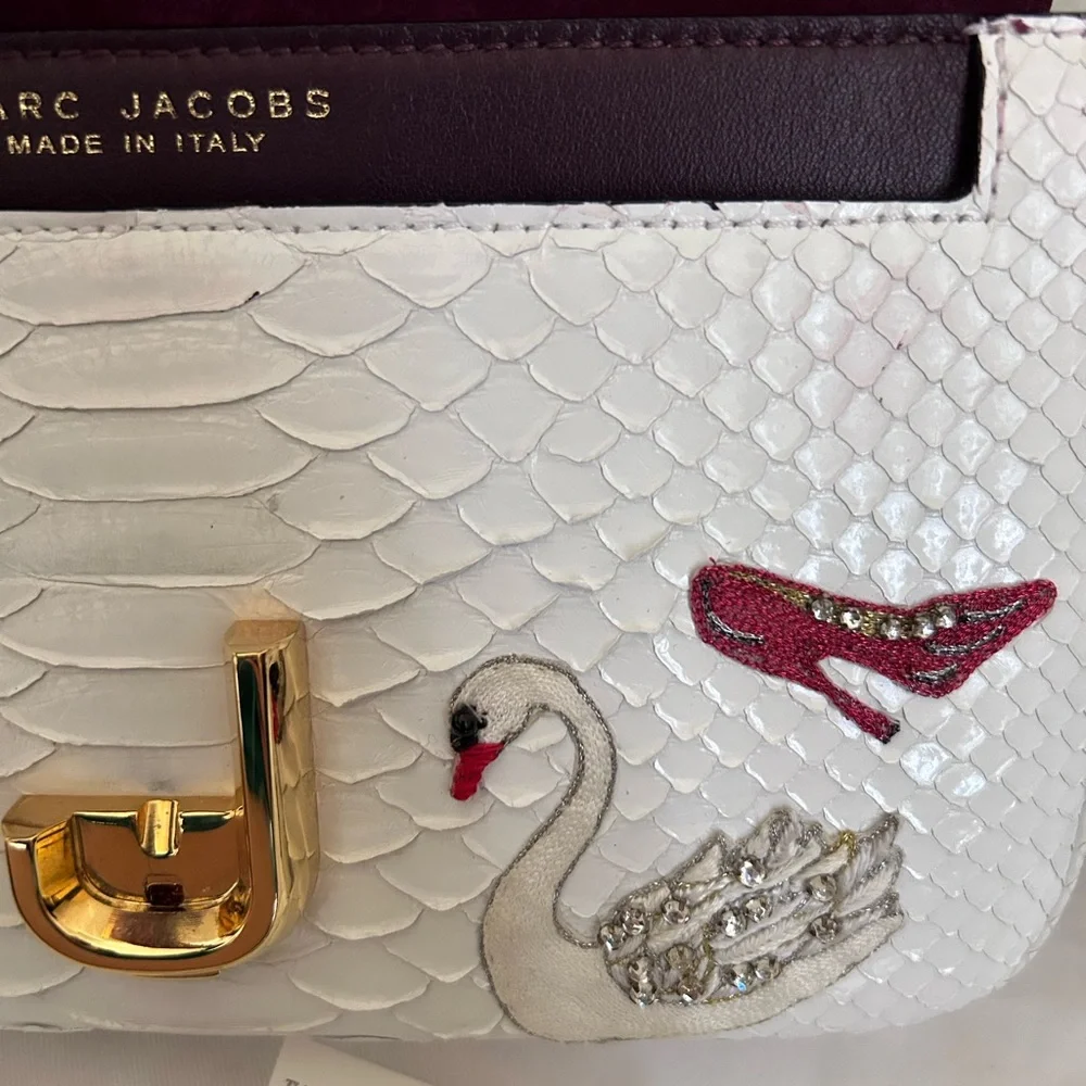 NWT The Marc Jacobs Embroidery Opulent Python Handbag -Read Description- - Picture 9 of 17